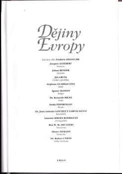 Frédéric Delouche: Dějiny Evropy