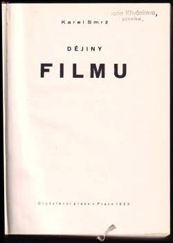 Karel Smrž: Dějiny filmu