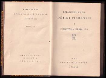 Emanuel Rádl: Dějiny filosofie