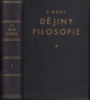 Emanuel Rádl: Dějiny filosofie