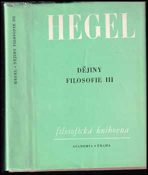 Georg Wilhelm Friedrich Hegel: Dějiny filosofie