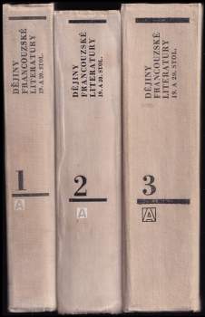 Jan Otokar Fischer: Dějiny francouzské literatury 19. a 20. stol