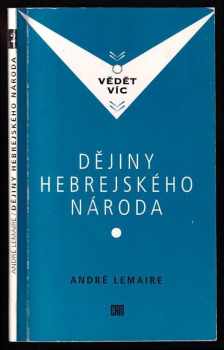 André Lemaire: Dějiny hebrejského národa