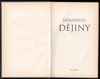 Hérodotos: Dějiny