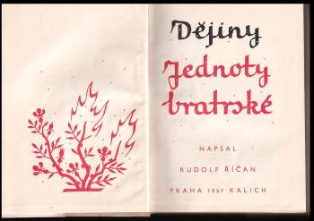 Amedeo Molnár: Dějiny Jednoty bratrské