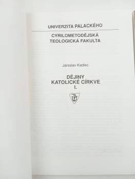 Jaroslav Kadlec: Dějiny katolické církve