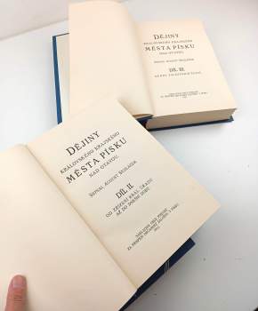 August Sedláček: Dějiny královského krajského města Písku nad Otavou, díl I. - III., KOMPLET