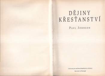 Paul Johnson: Dějiny křesťanství
