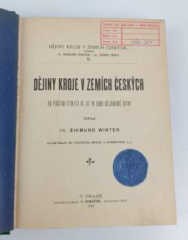 Zikmund Winter: Dějiny kroje v zemích českých II. - od počátku století XV. až po dobu bělohorské bitvy