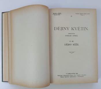 Oskar Smrž: Dějiny květin