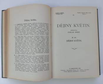 Oskar Smrž: Dějiny květin