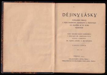 Hynek Záruba: Dějiny lásky