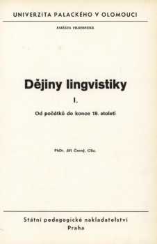 Dějiny lingvistiky