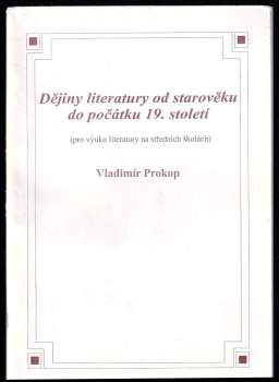 Dějiny literatury od starověku do počátku 19. století