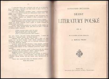 Aleksander Brückner: Dějiny literatury polské
