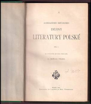 Aleksander Brückner: Dějiny literatury polské