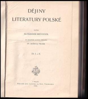Aleksander Brückner: Dějiny literatury polské