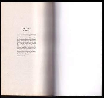 Richard Cavendish: Dějiny magie