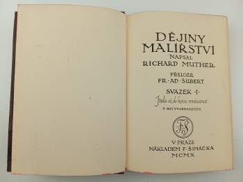 Richard Muther: Dějiny malířství