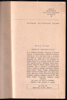 Dirk Jan Struik: Dějiny matematiky