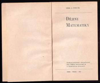 Dirk Jan Struik: Dějiny matematiky