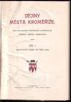 František Václav Peřinka: Dějiny města Kroměříže