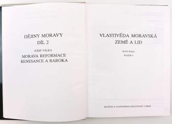 Josef Válka: Dějiny Moravy