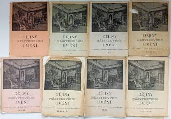 Dějiny nábytkového umění - Nekompletní chybí 4. a 5. díl (strany 141-236 chybí ) viz foto