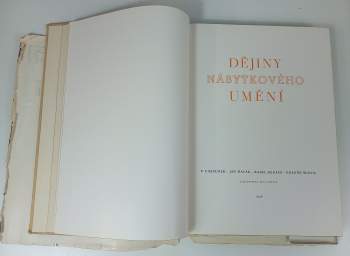 František Cimbůrek: Dějiny nábytkového umění