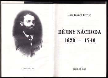 Jan Karel Hraše: Dějiny Náchoda 1620-1740