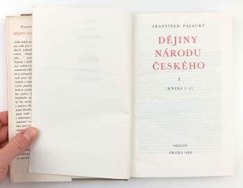 František Palacký: Dějiny národu českého