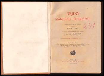 Jan Dolenský: Dějiny národu českého