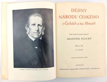 František Palacký: Dějiny národu českého v Čechách a v Moravě