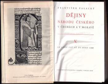 František Palacký: Dějiny národu českého v Čechách a v Moravě