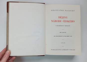 František Palacký: Dějiny národu českého v Čechách a v Moravě