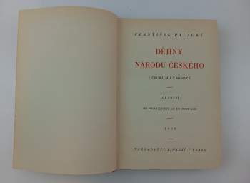 František Palacký: Dějiny národu českého v Čechách a v Moravě
