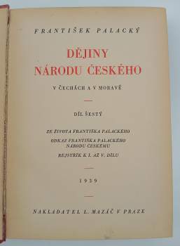 František Palacký: Dějiny národu českého v Čechách a v Moravě