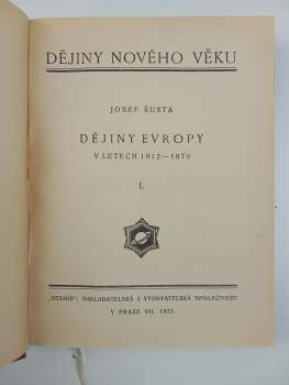 Josef Šusta: Světová politika v letech 1871-1914