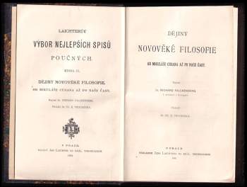 Richard Falckenberg: Dějiny novověké filosofie