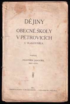 Dějiny obecné školy v Petrovicích u Rakovníka