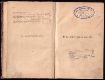 Prosper Olivier Lissagaray: Dějiny Pařížské komuny roku 1871