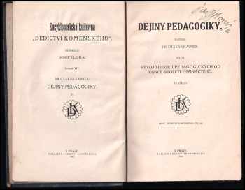 Otakar Kádner: Dějiny pedagogiky
