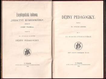 Otakar Kádner: Dějiny pedagogiky