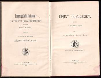 Otakar Kádner: Dějiny pedagogiky