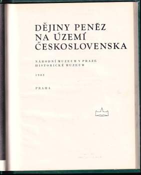 Jindřich Marco: Dějiny peněz na území Československa