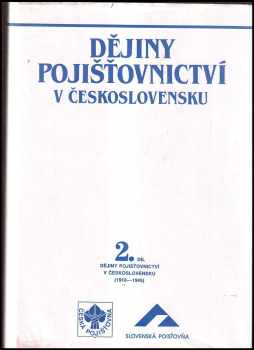 Josef Chaloupecký: Dějiny pojišťovnictví v Československu
