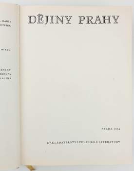 Josef Janáček: Dějiny Prahy