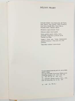 Josef Janáček: Dějiny Prahy