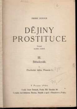 Pierre Dufour: Dějiny prostituce