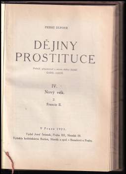 Pierre Dufour: Dějiny prostituce